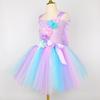 Šaty Princezny Mořské Panny pro Dívky Pastelské Květiny Narozeninová Oslava Tutu Šaty Halloweenský Kostým Malé Mořské Víly pro Děti Oblečení