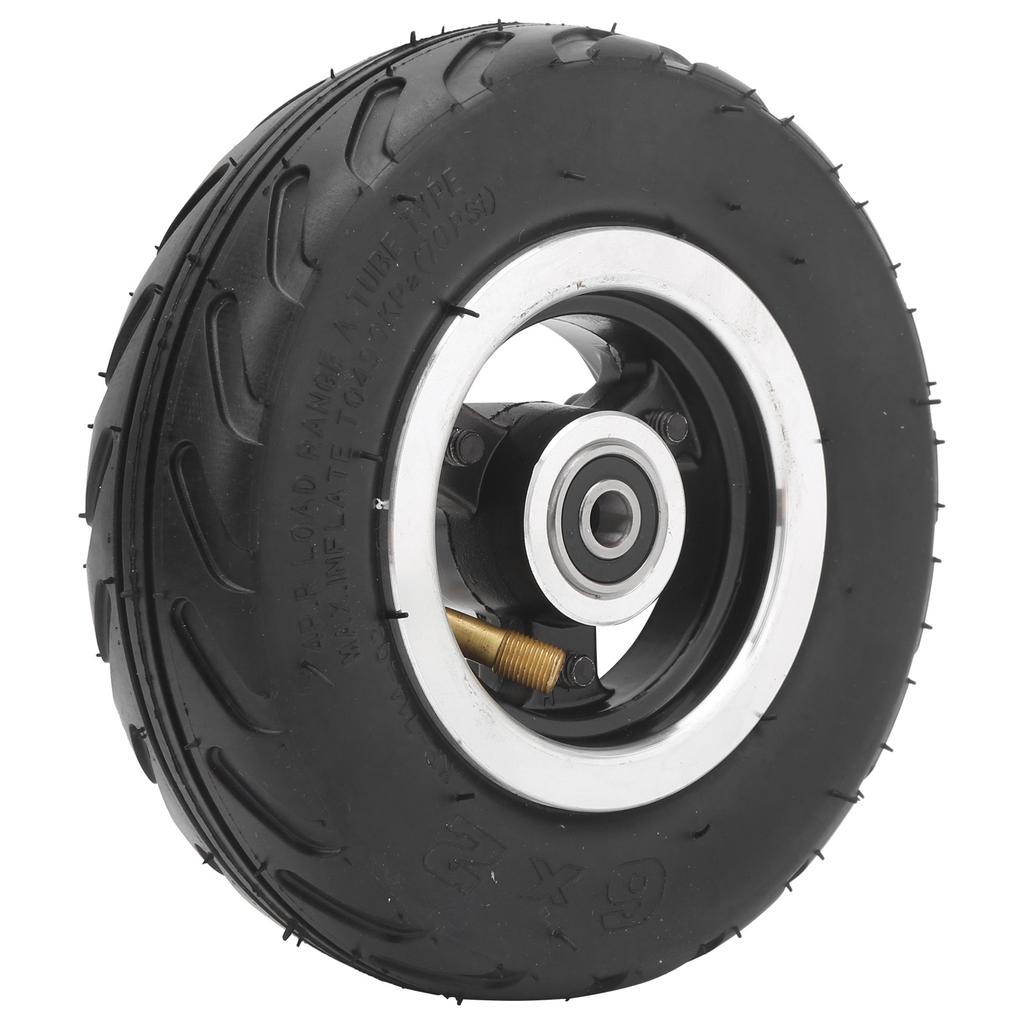 6x2 Pneumatic Wheel Inflatable Air Tire with Aluminum Alloy Hub Strong Grip for Electric Scooter