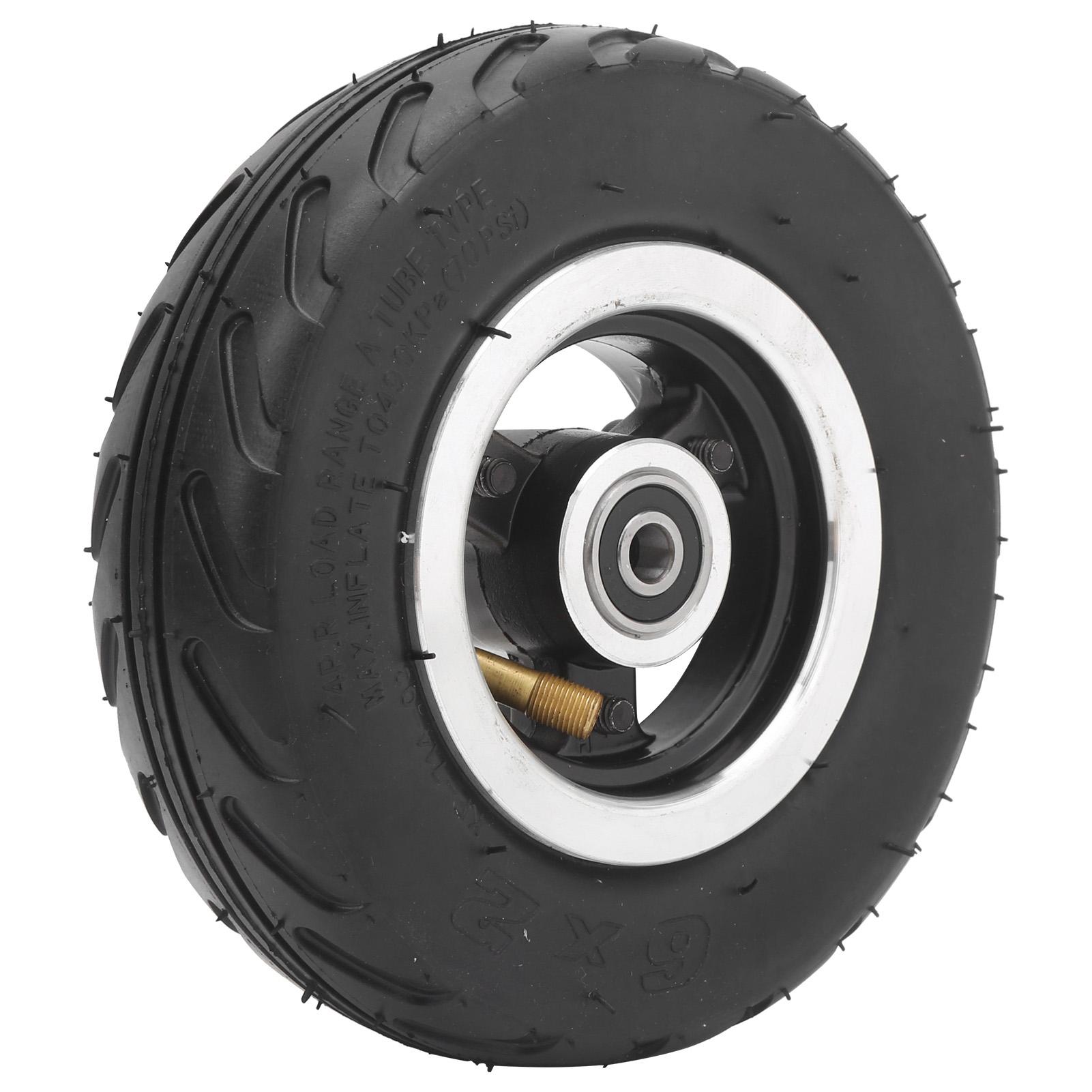 

6x2 Pneumatic Wheel Inflatable Air Tire with Aluminum Alloy Hub Strong Grip for Electric Scooter
