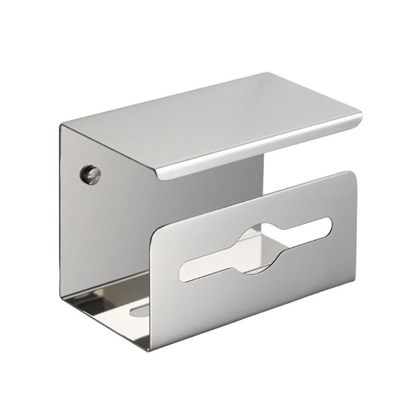 Punch frees Tissue Dispensers Corrosion Resistant Tissue Stand Contemporary Square Tissue Box Cover Metal for Bathroom