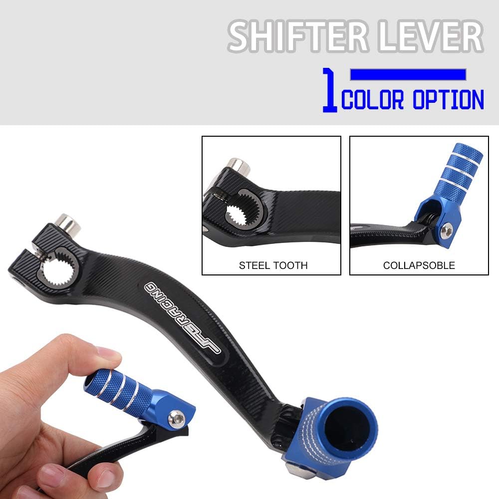 

JFG Racing Motorcycle Folding Gear Shifter Shift Lever Pedal CNC for YZ65 2018 2020-2024 YZ85 2002-2024 YZ250F 2006-2013 WR250F 2008-2009 2011-2013