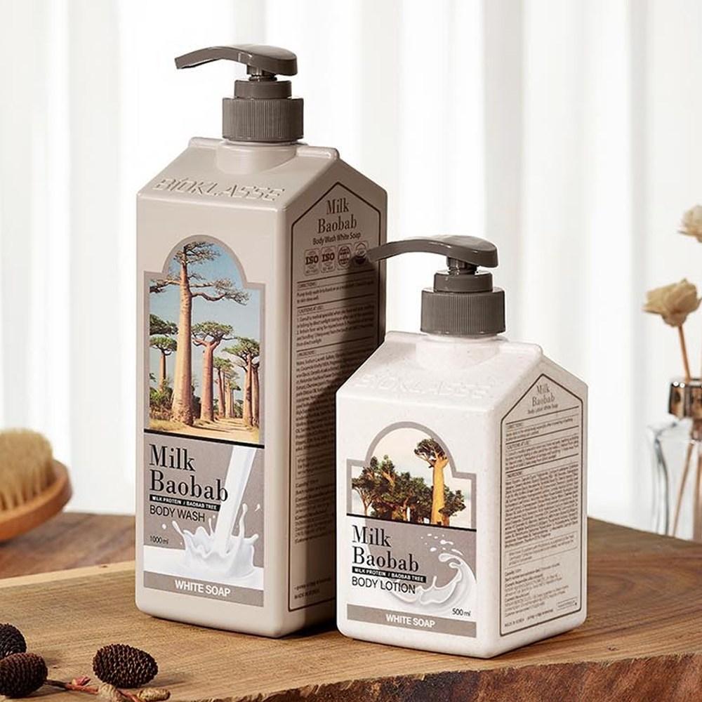 Milk Baobab Body Wash White Soap Fragrance, 1L, 1 Unit