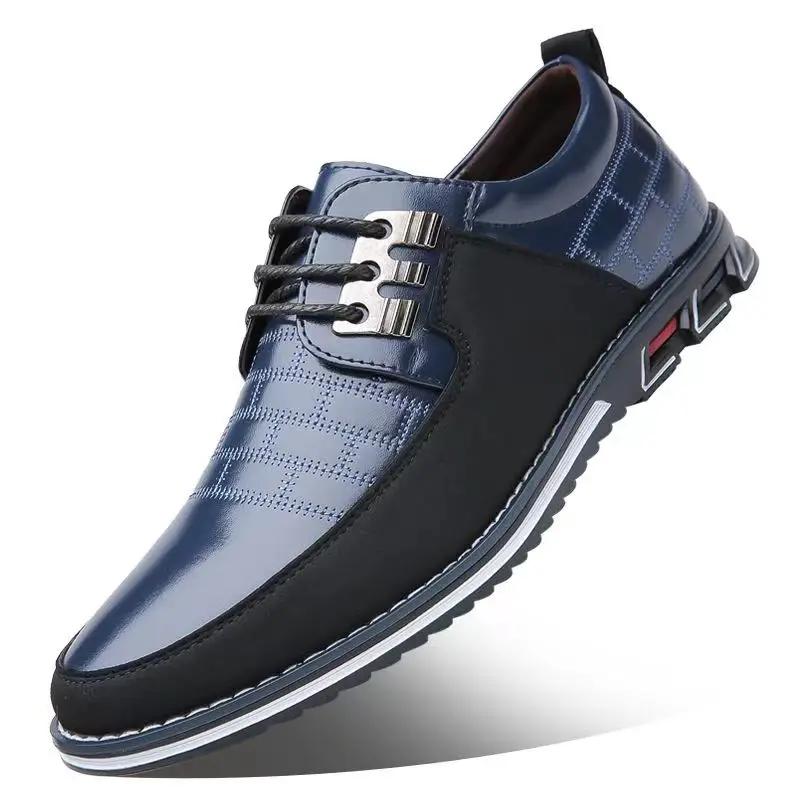 Men Dress Shoes Fashi Leather Men Loafers Classice Shoes Retro Business Shoes Zapatos De Hombre Big Size 48 49 50 51 52