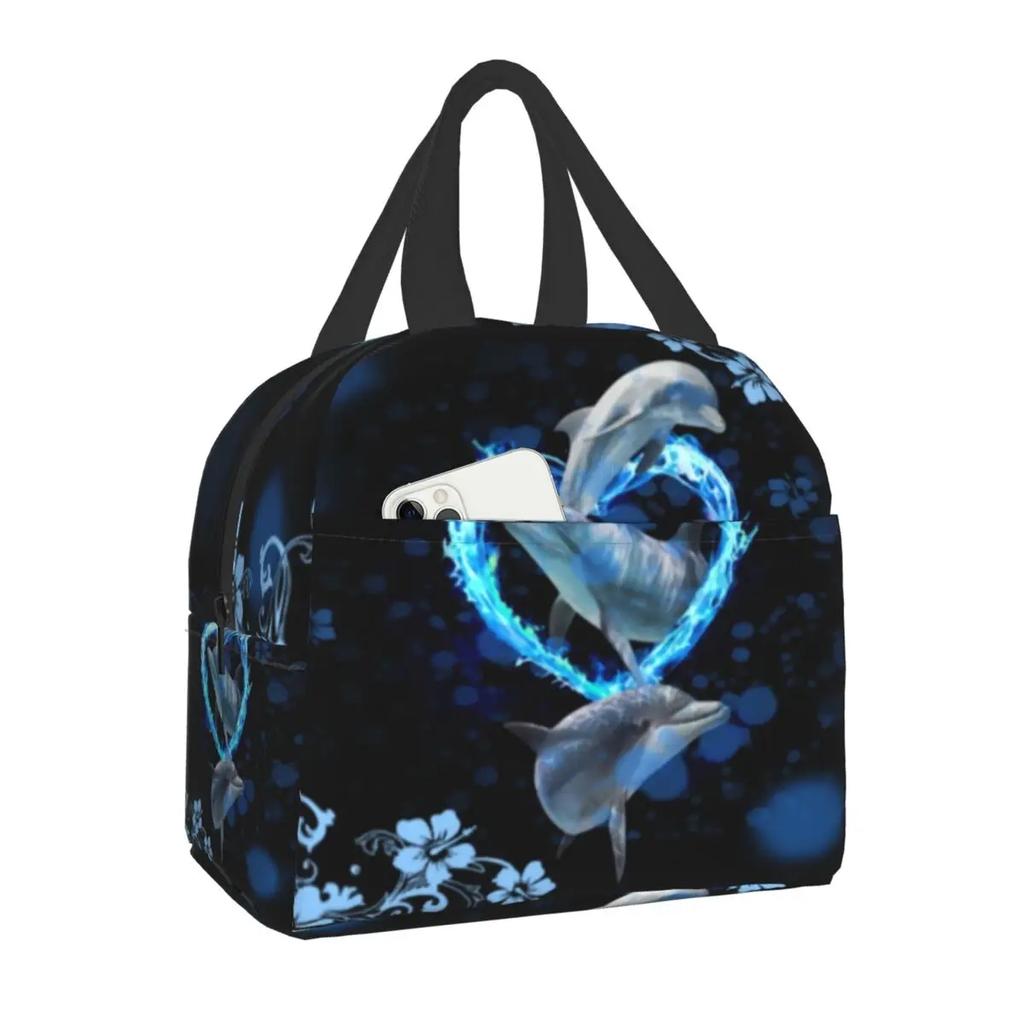 Custom Cute Penguins Lunch Bag Men Women Cooler Thermal Insulated Lunch Boxes for Adult Office