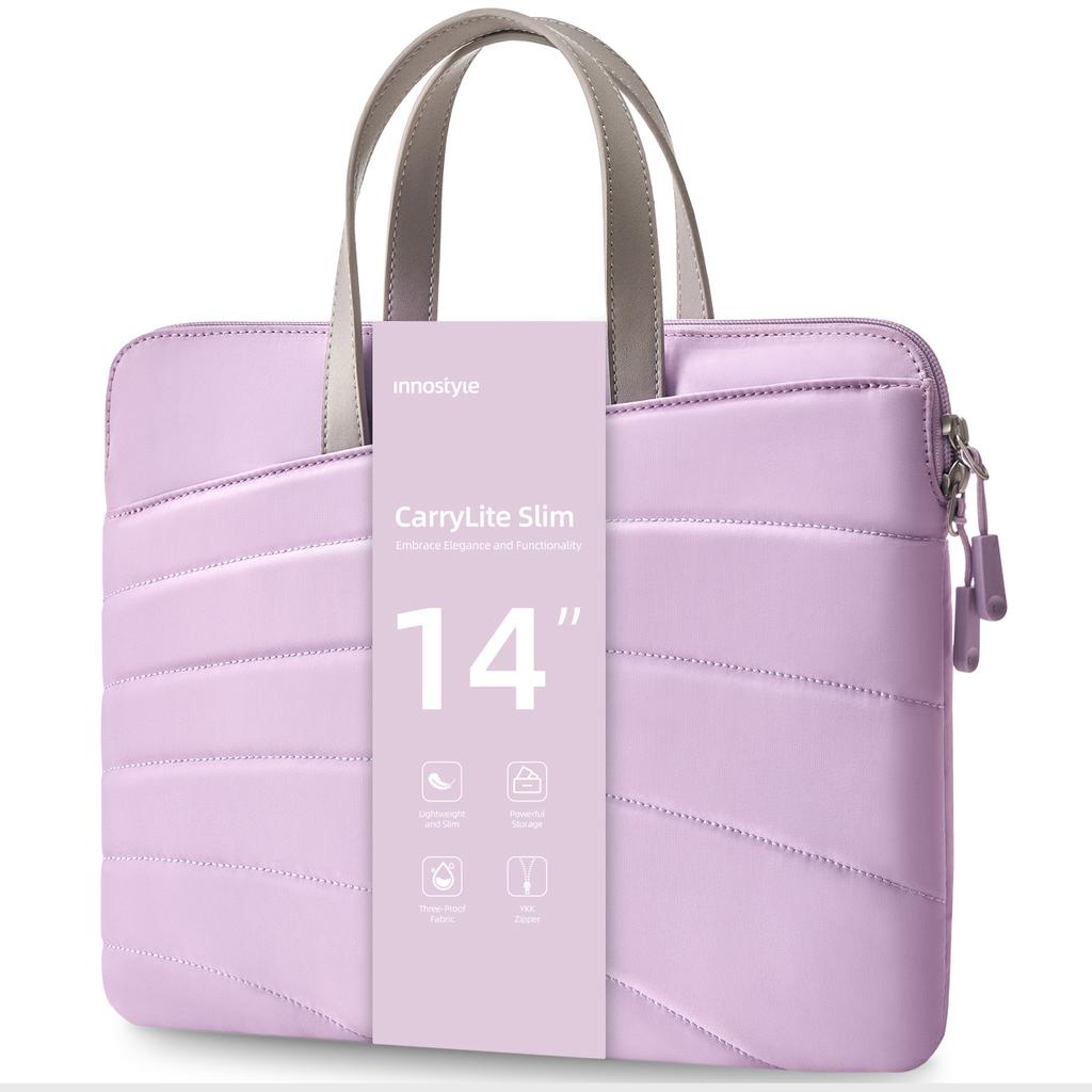 Innostyle Women's Laptop Bag 14 Waterproof Carrylite Slim Purple