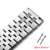 Solid Stainless Steel Watchband for Seiko Quick Fit Bracelet for Jubilee Solid Buckle Screw Link 20mm 22mm Men Watch Accessories