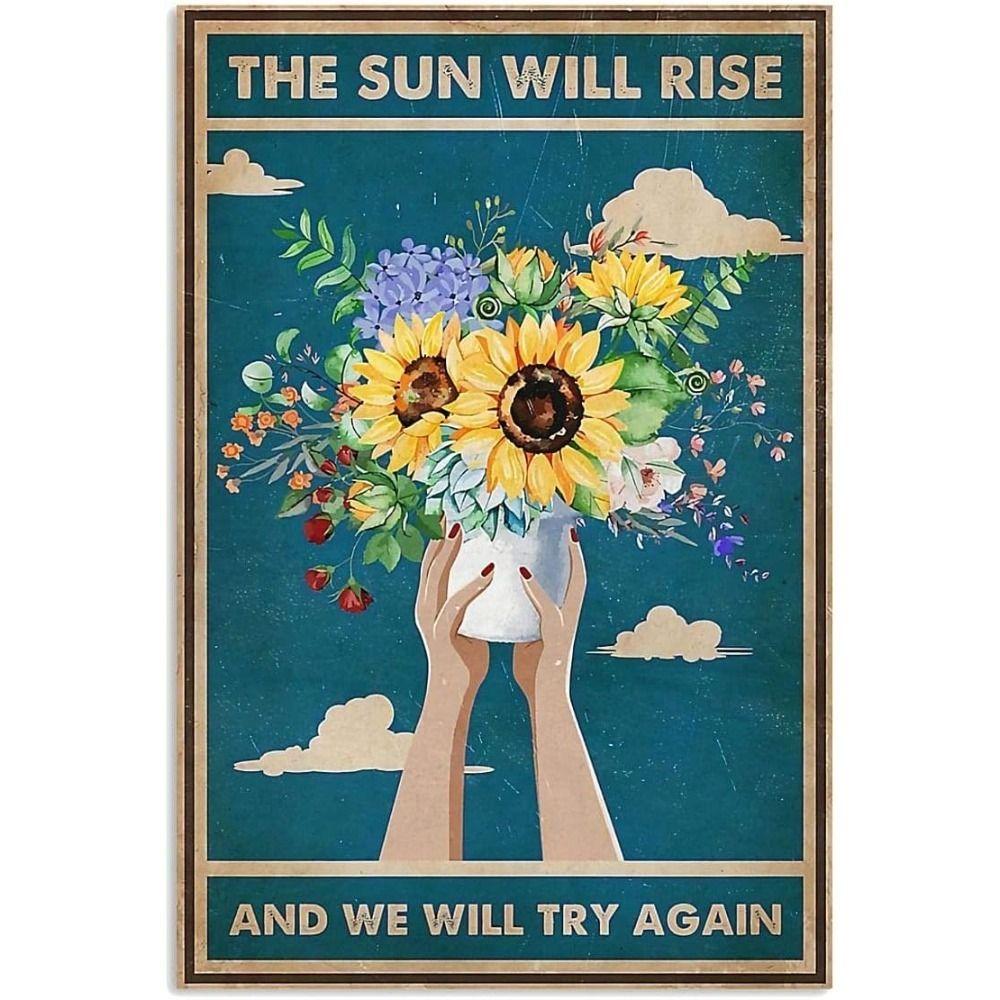Vintage Antique Style Logo Metal Tin Sign Retro Wall Poster