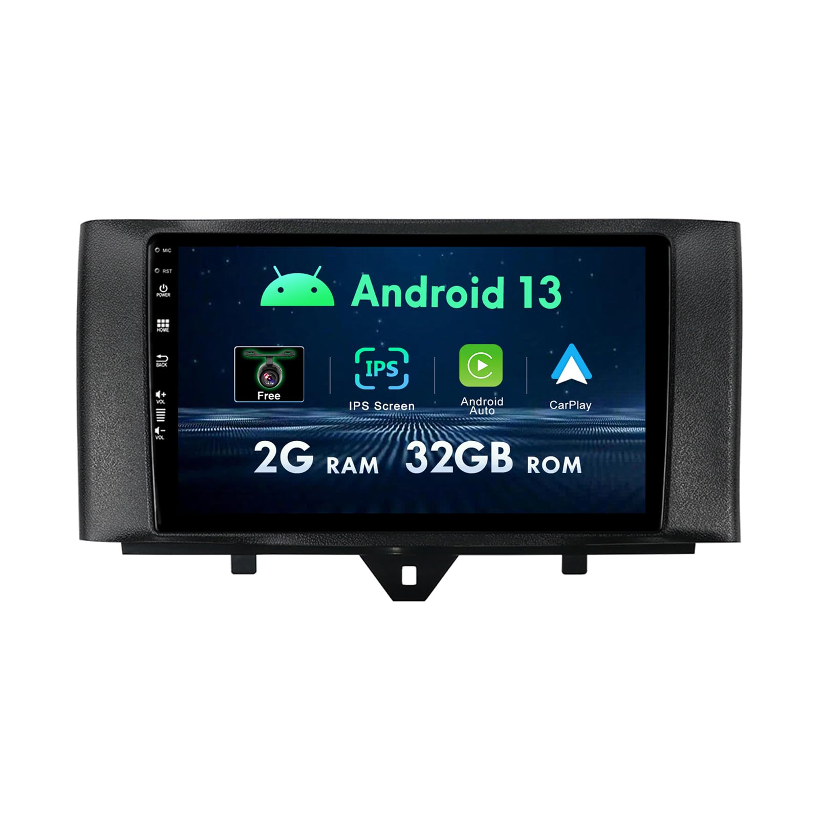 

Автомагнитола Android Auto Видео Мультимедийный плеер для Mercedes Benz Smart Fortwo с и Carplay 2011-2015 Carplay, 2-din Автомагнитола, GPS,