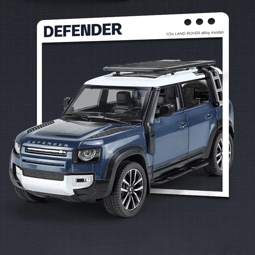 1:24 Land Rover Range Rover Defender Legierungsmodell Cullinan Diecast Auto Spielzeug Türen geöffnet Sound Licht Fahrzeuge Kinder Weihnachtsgeschenke