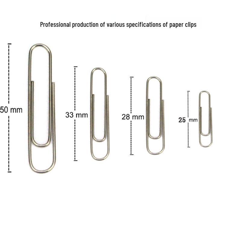 28mm Nickel-Plated Metal Paperclip 28mm Nickel-Plated Paper Clip