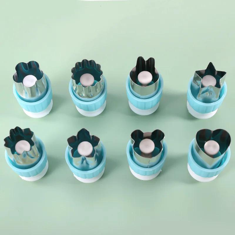 

8PCS Multi-shape Wax Block Wax Sheet Embossing Mold Beeswax Mold Stainless Steel Non-stick Easy To Remove. Blue