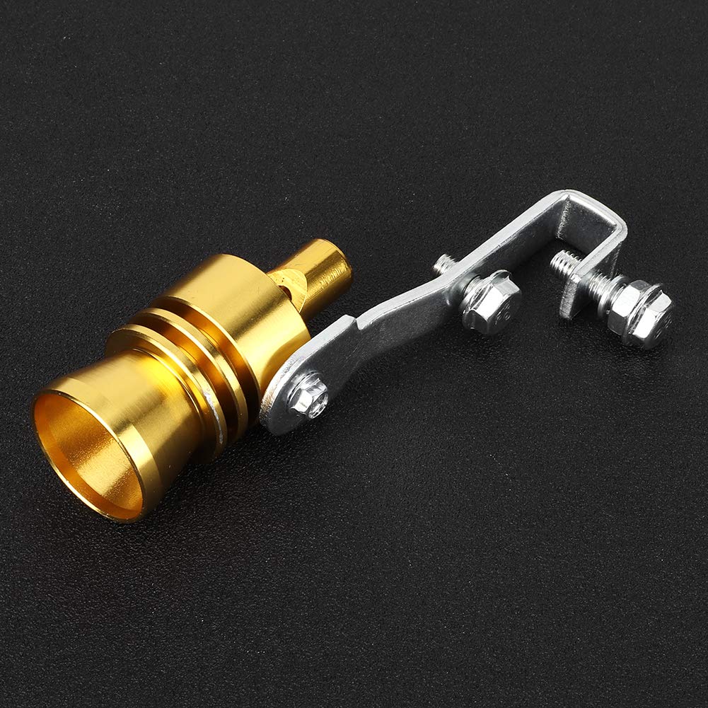 Turbine Whistle, Qiilu Exhaust Pipe Speaker Sound Whistle Speaker (Gold)