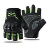 Breathable Half Finger Motorcycle Gloves With Antislip And Protective Padding for Safe Cycling