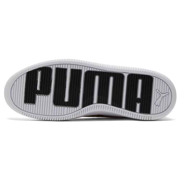 Puma Platform Durable Low-Top Sneakers Women Sneakers White Black 384894-02
