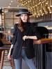 Women's Slimming Mid-Length Korean Style Blazer - Autumn and Spring Temperament Jacket
