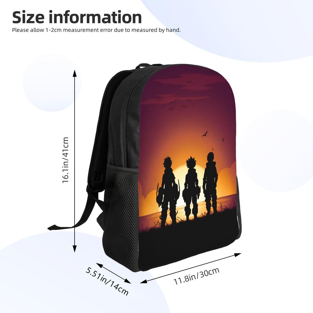 My Hero Academias Laptop Backpack Fashion Bookbag for College School Student Izuku Midoriya Katsuki Bakugo Shoto Todoroki Bag