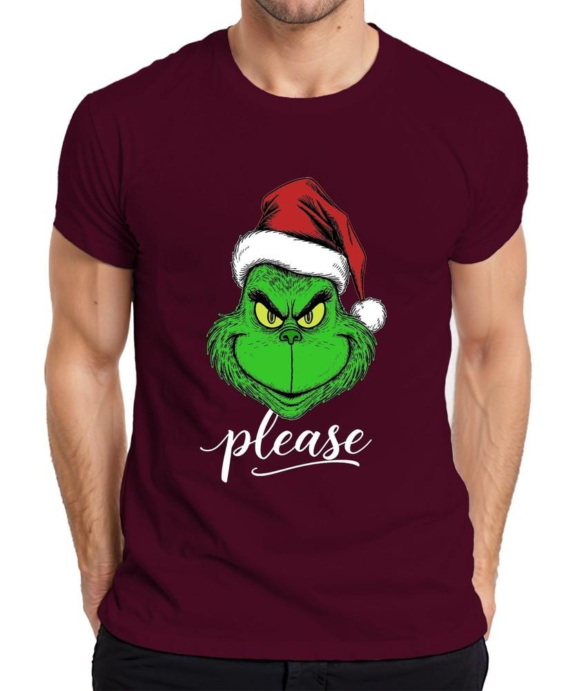 Grinch Please Christmas Gnome Funny Gift Xmas Grinch Unisexs Tshirt
