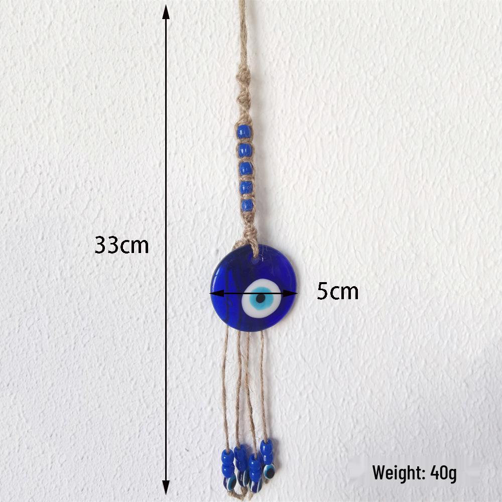 Decorazione da Parete con Ciondolo Blu Occhio Maligno Perline Stile Turco