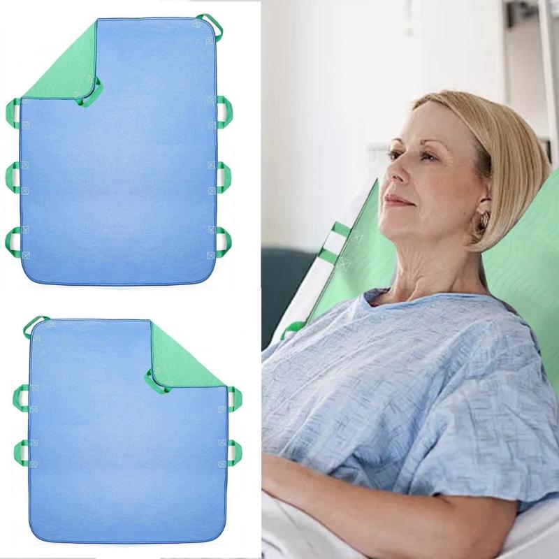 Telo posizionatore da letto con maniglie Riutilizzabile e Lavabile Foglio di trasferimento Teli letto per incontinenza per girare e riposizionare