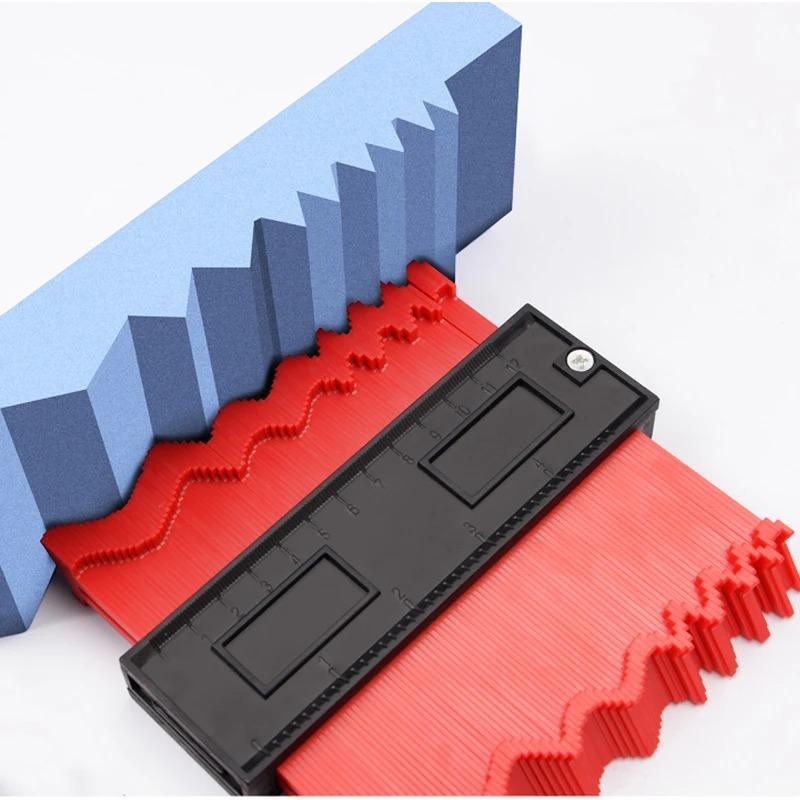 Convenient Contour Gauge Line Copying Ruler Cutting Template for Construction, Woodworking Measuring Ceramic Tiling Tools