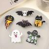 2025 New Halloween Hair Clips Set - Cute Ghost Pumpkin Hairpins for Women Girls Spooky Party Accessories Bat Style Hair Decor