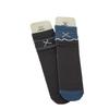 Rich Autumn Wind Japanese Retro Mid-Calf Bow Stripe Ruffle Cotton Canelé Socks for Women