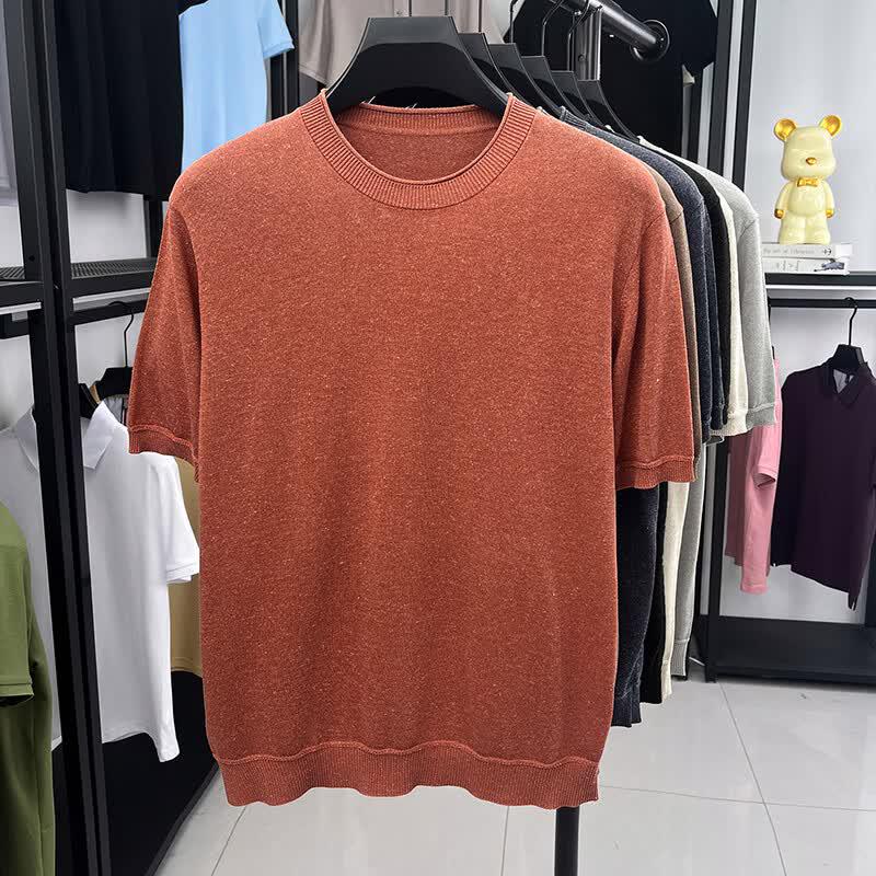 Yiliteng Men s Breathable Knit Short Sleeve T-Shirt YTMTST7155 175/L