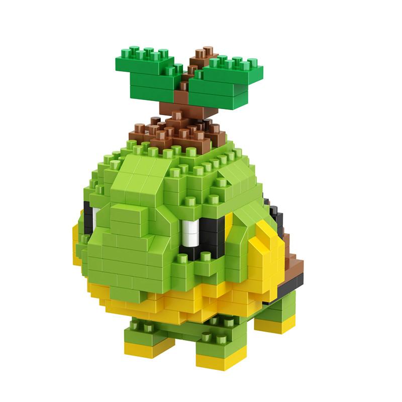 Pokmon New Small Particle Building Blocks Pikachu Small Animal Model Educational Game Puzzle Children'S Teaching Toy