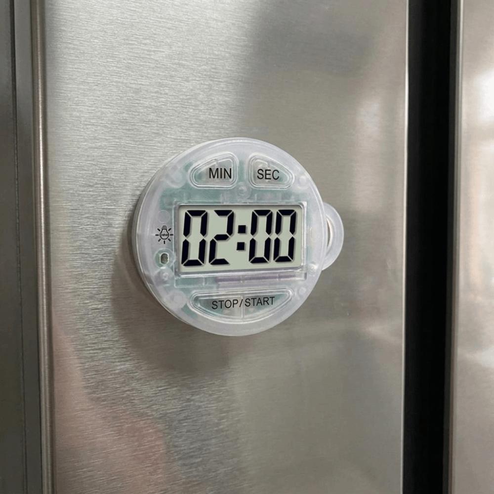 LCD Display Digital Timer Handheld Keychain Timer Convenient Countdown Timer Baking