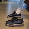 Small Leather Shoes New Black Flat-soled Single Shoes Soft Leather Soft-soled Casual Shoes In Spring and Autumn