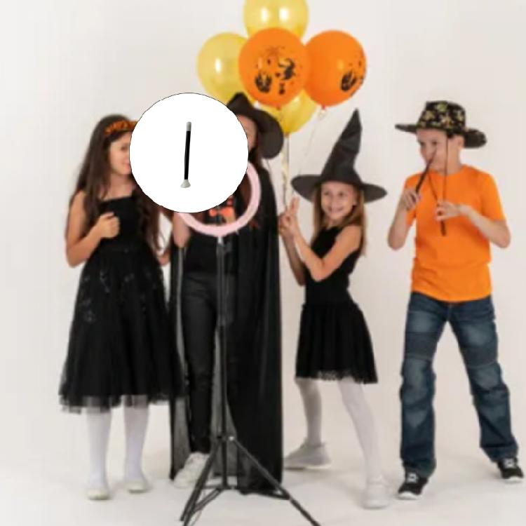 Portable Halloween Wizard Cane Props Snap Together Construction for Quick Costume Prep Photo Props Role Play Accessory