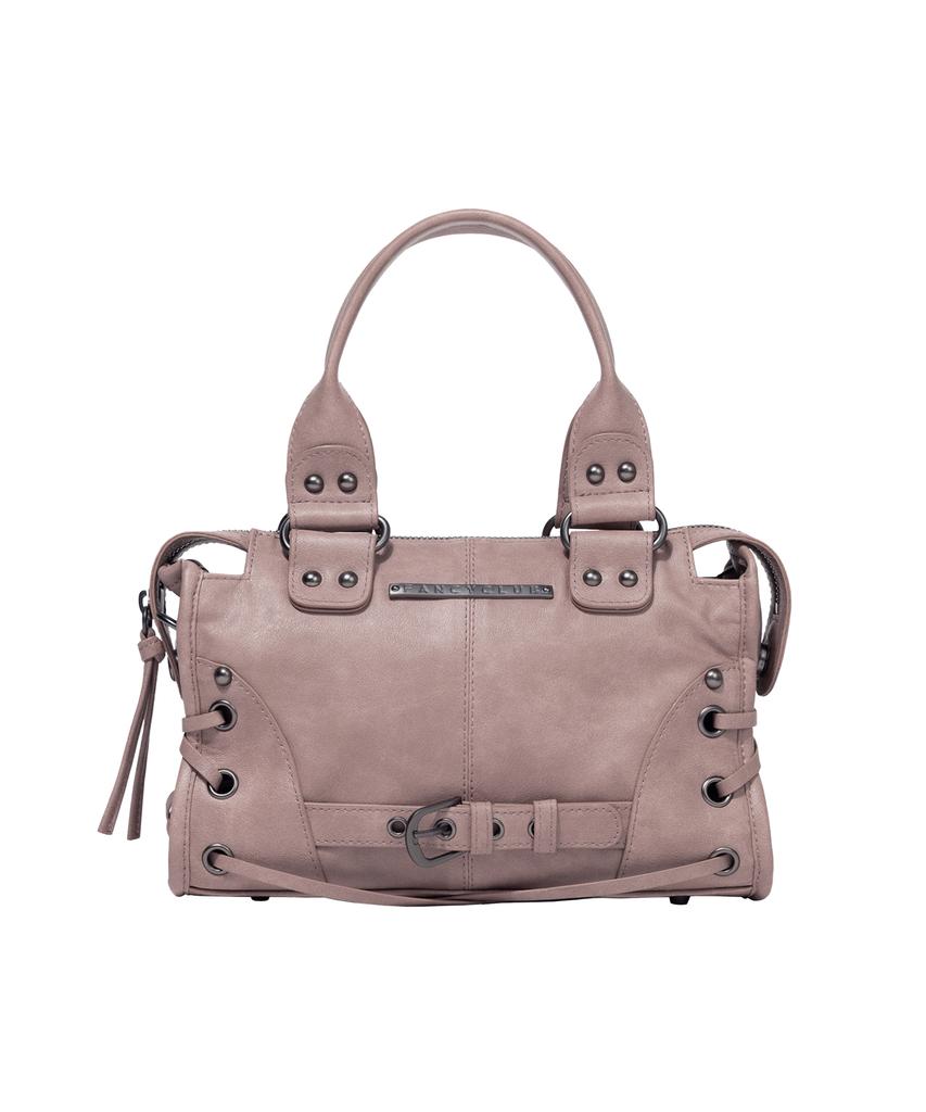 Fancy Club Belted Washed Vegan Leather Mini Bag (Baby Pink) F26Qe991