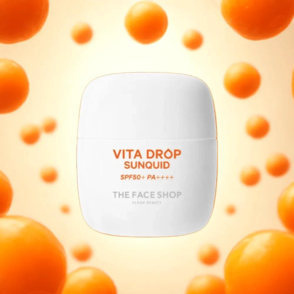 The Face Shop Vitamin Sunscreen Vita Drop Sun Liquid 50ml Anti-wrinkle, Whitening, UV Protection