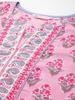 Pink Printed Sequinned Pure Cotton Kurti