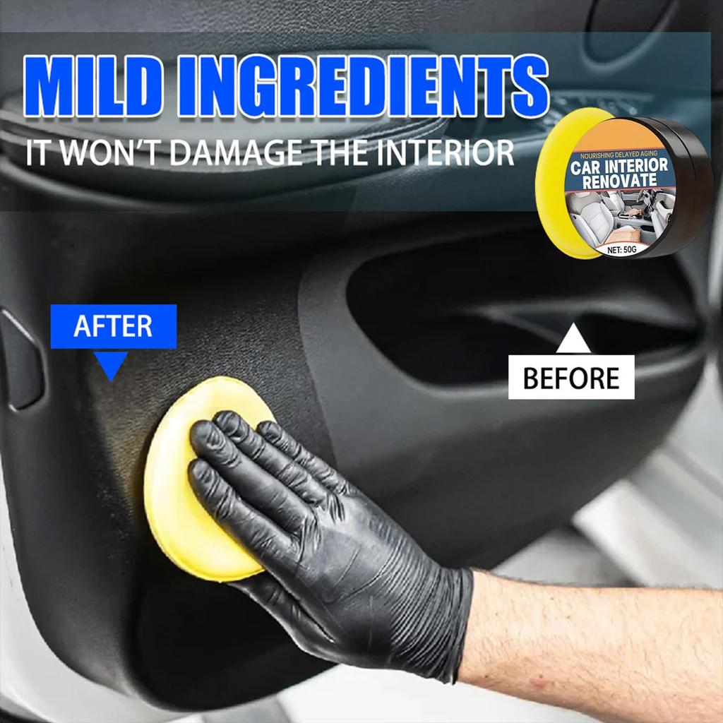 Car Trim Restorer Paste - Auto Repair Renovation Cream, Gentle Car Trim |