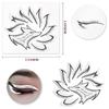 Professionelle Eyeliner-Schablone Lidschatten-Schablonen-Set Vlies Eyeliner-Schablonen-Kit Eyeliner