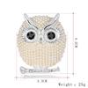 Women Pearl Brooches Cartoon Owl Animal Brooches Party Accessories Wedding Decoration Christmas Jewelry Brooch