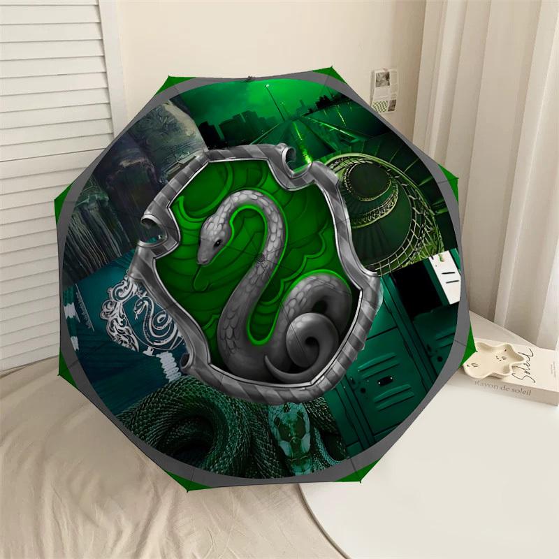 

1PC Slytherin Snake Umbrella-8-Rib Reinforced, Automatic Open, Lightweight & Durable, Cute Fashion Accessory for Outdoor, D2680