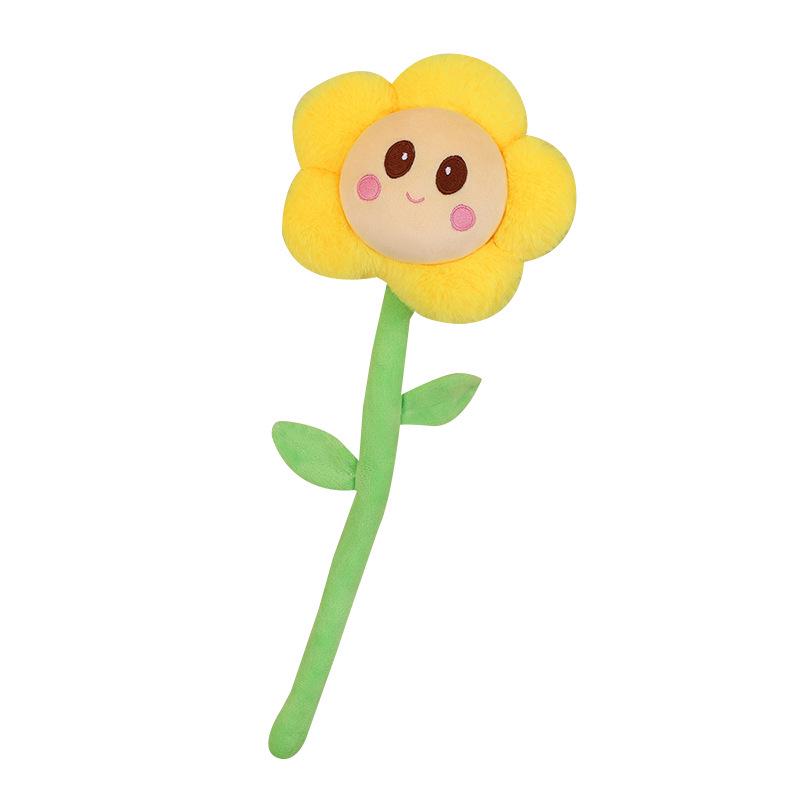 Sunflower Daisy Doll Curtain Buckle Plush Toy - Home Decor Gift for Girls