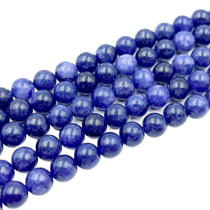 6mm-10mm Blue Vein Sodalite Round Bead Bracelet, Semi-finished DIY Handmade Materials for Stringing.