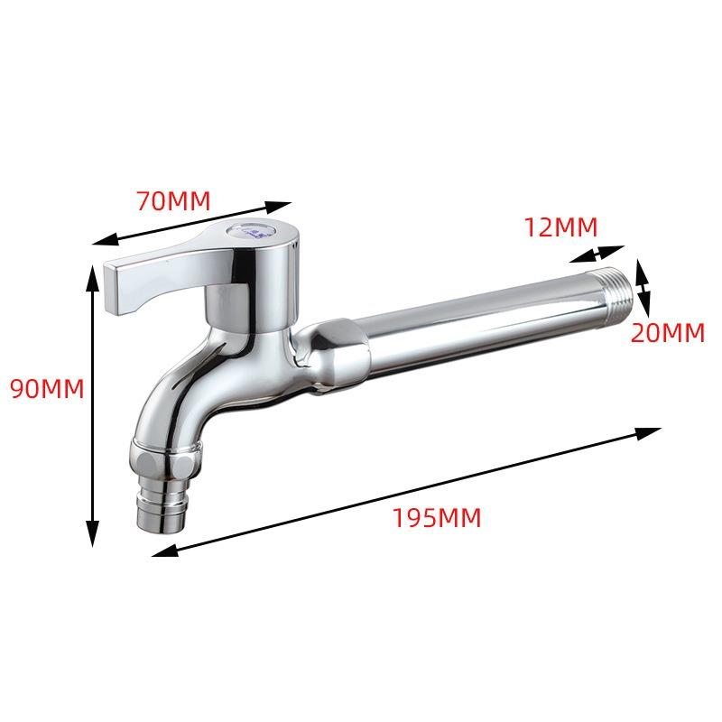 Washing Machine Tap 20mm Copper Water Faucet Extended Washing Machine Faucet One In Two Out Multifunctional Faucet