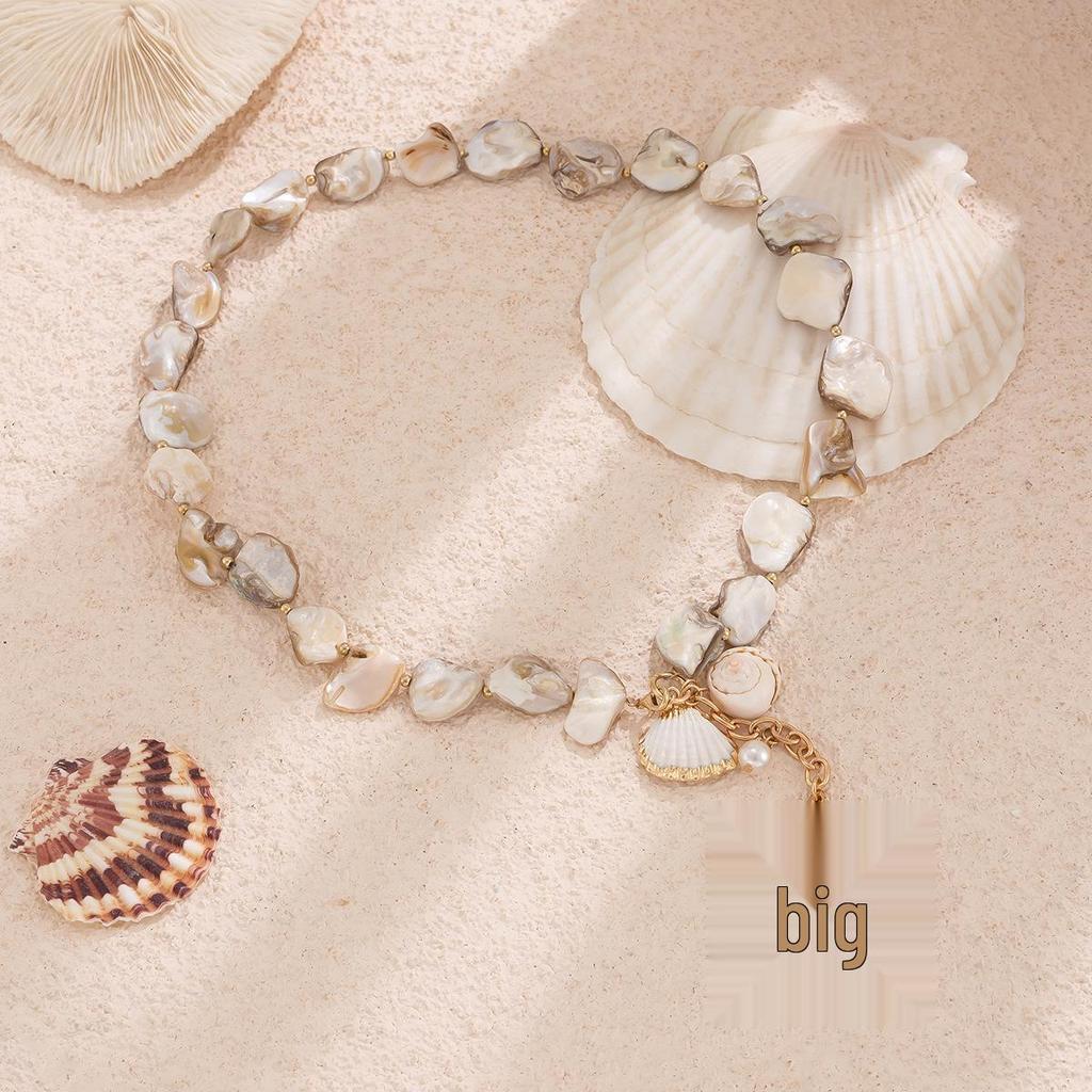 Seashell & Starfish Beach Vacation Clavicle Necklace Set