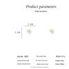 S925 Silver Needle Transparent Acrylic Flower Stud & Clip Earrings for Women – Japanese Korean Style