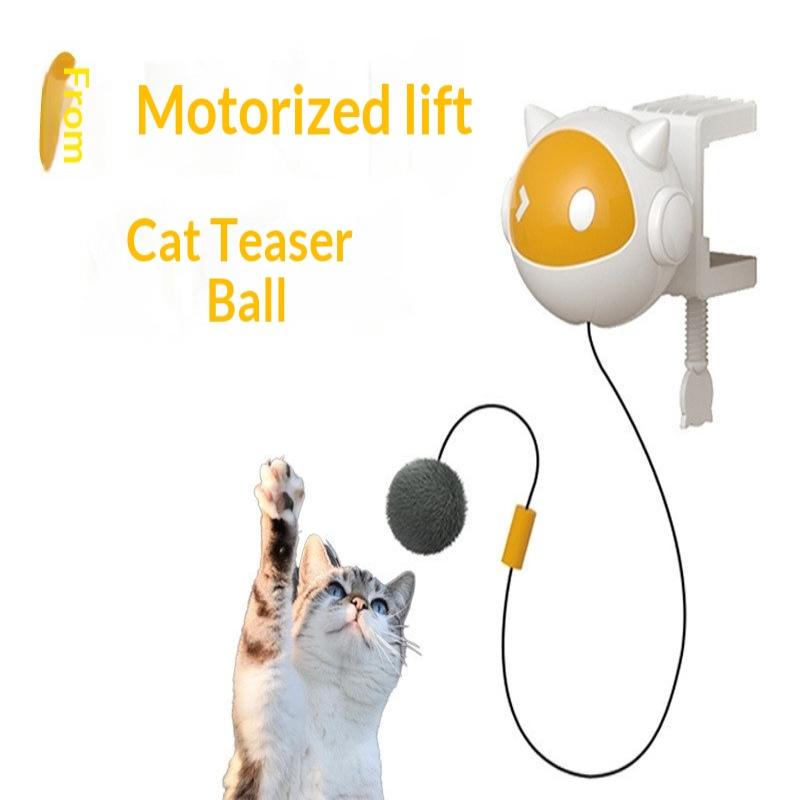 Automatic Lifting Cat Toy Ball Interactive Cat Ball Electric Lifting Pet Toy Hair Balls Self-Hilarious Electric Cat Balls Toys