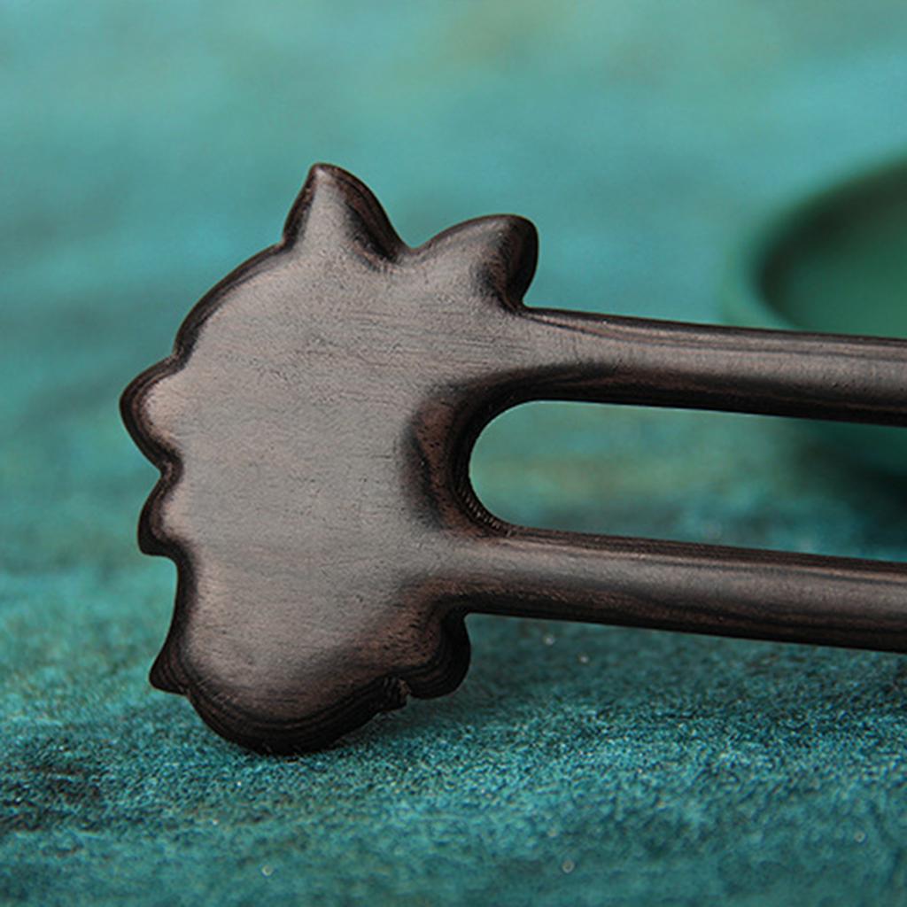 Chinese Style U shaped Hairpin Handmade French Hairpin Two Prong Hair Clip for Chinese Hanfu Cosplay Costume