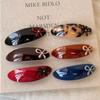 Acetate Sweet Bow Hairpins Large Barrettes Headdress Spring Clip Hair Clips  For Women Girls