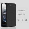 Official Liquid Silicon 16E Case for For Iphone 16E SE4 Wireless Charge Magnetic Soft Shockproof Camera Protector Cover