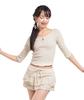 Poeoling Blossom Back-Ribbon Top (Ivory)