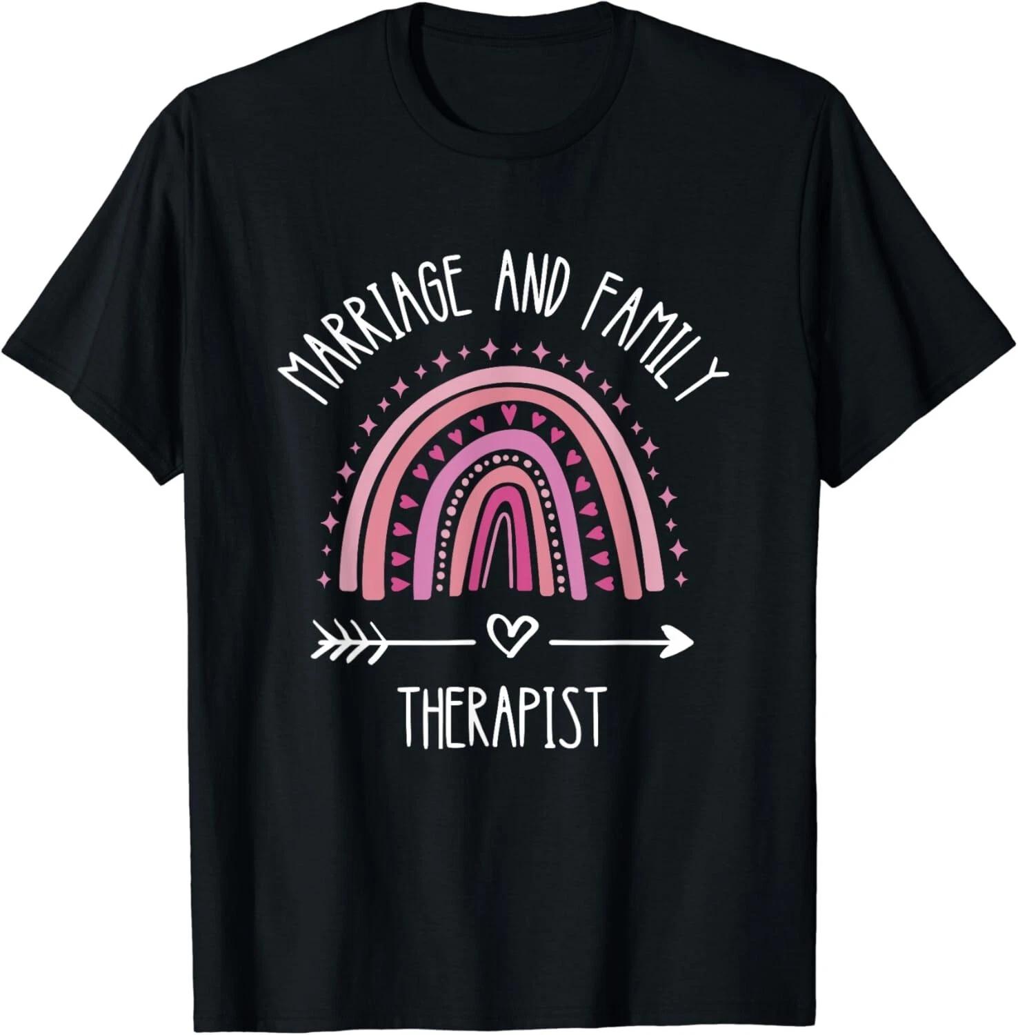 

Family Therapist Marriage And Family Rainbow Family Therapy Gift Unisex T-Shirt S