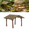 Miniature Tree House Ornament Plastic Tabletop Display Piece for Landscape Dioramas Shelf Styling and Scene Decors